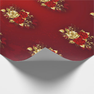 Drie sieradenrozen cadeaupapier
