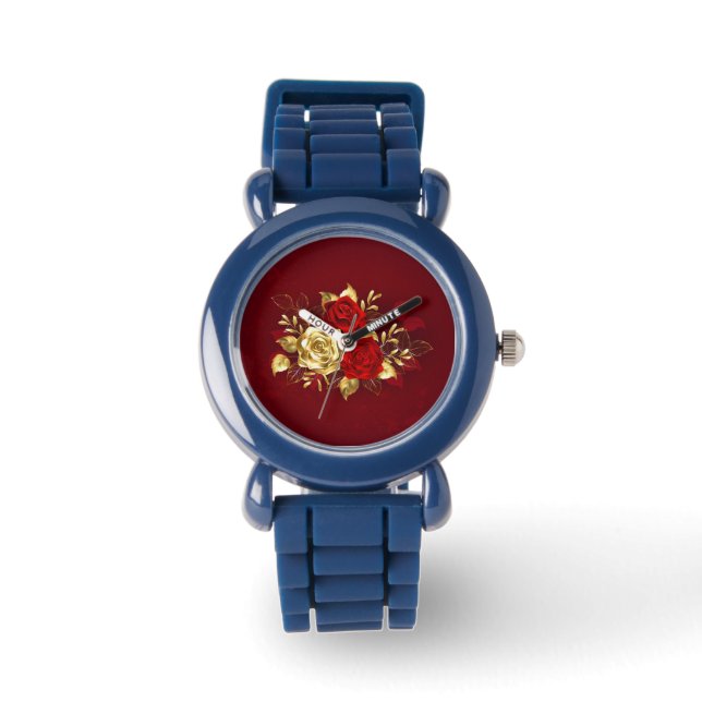 Drie sieradenrozen horloge (Voorkant)