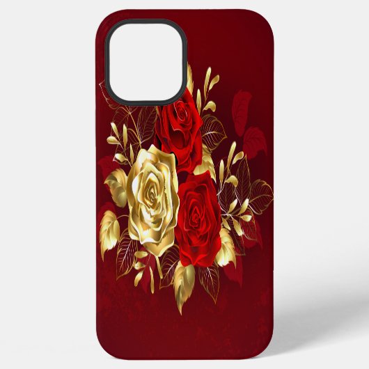 Drie sieradenrozen iPhone hoesje (Achterkant)