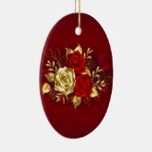 Drie Sieradenrozen Keramisch Ornament (Rechts)