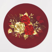 Drie sieradenrozen labels (Design 2)