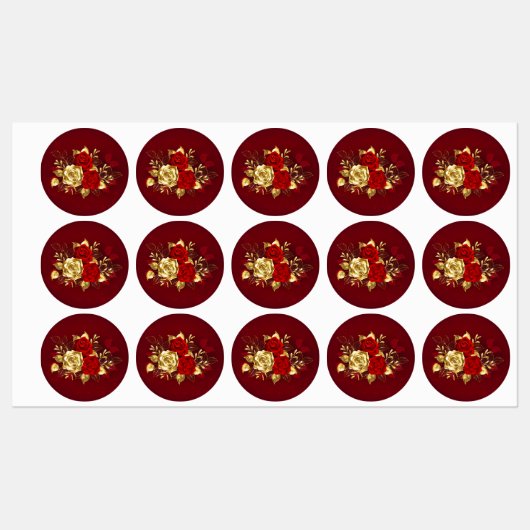Drie sieradenrozen labels (Vel)