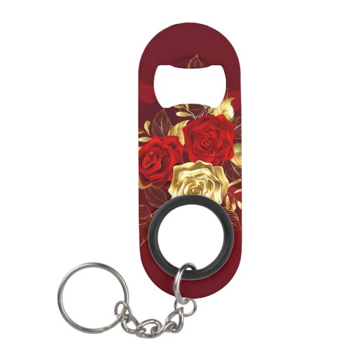 Drie sieradenrozen mini flessenopener (Voorkant)