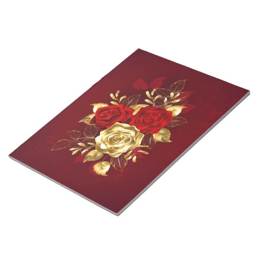 Drie Sieradenrozen Notitieblok (Schuin)
