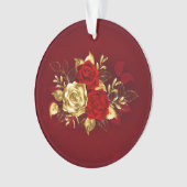 Drie sieradenrozen ornament (voorkant)
