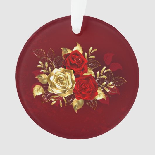Drie sieradenrozen ornament (voorkant)