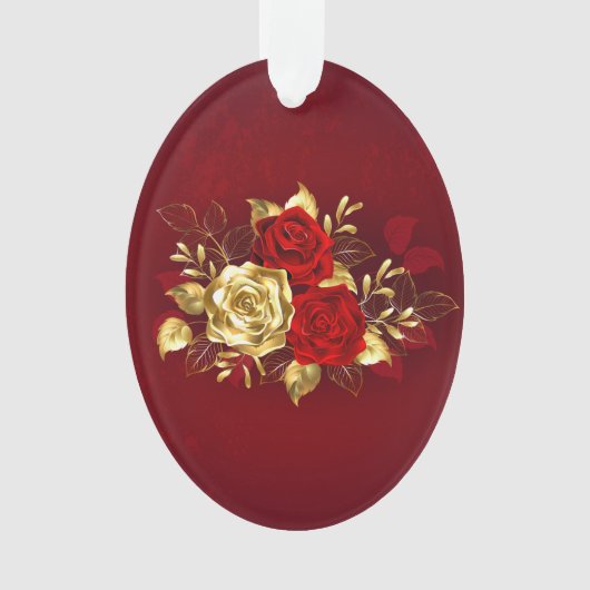 Drie Sieradenrozen Ornament (voorkant)