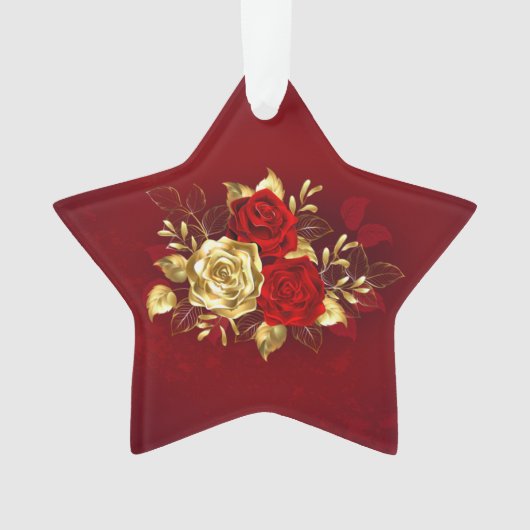 Drie Sieradenrozen Ornament (voorkant)