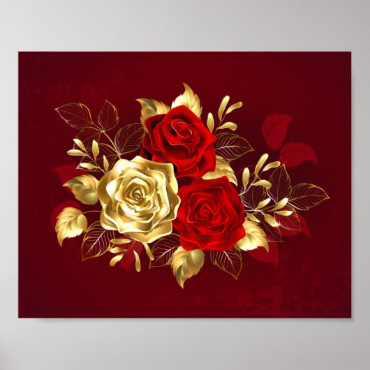 Drie sieradenrozen poster (Voorkant)