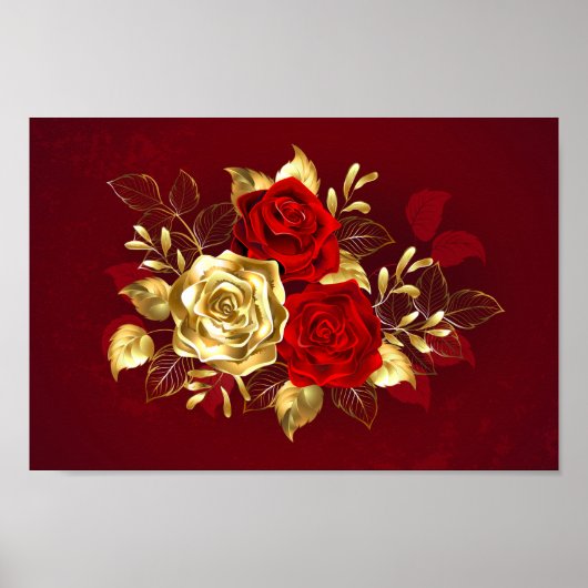 Drie sieradenrozen poster (Voorkant)