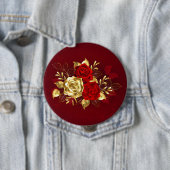 Drie Sieradenrozen Ronde Button 4,0 Cm (In situ)