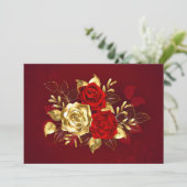 Drie Sieradenrozen Save The Date (Staand voorkant)