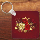 Drie sieradenrozen sleutelhanger (Voorkant)