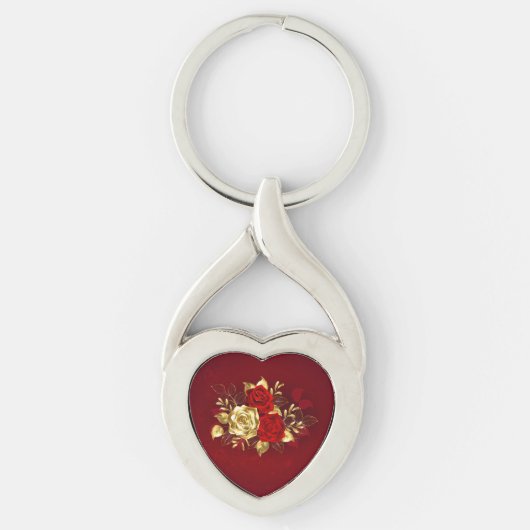 Drie Sieradenrozen Sleutelhanger (Voorkant)