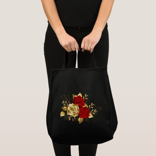 Drie sieradenrozen tote bag (Voorkant (product))
