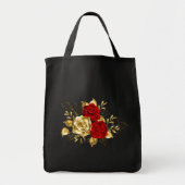 Drie sieradenrozen tote bag (Voorkant)