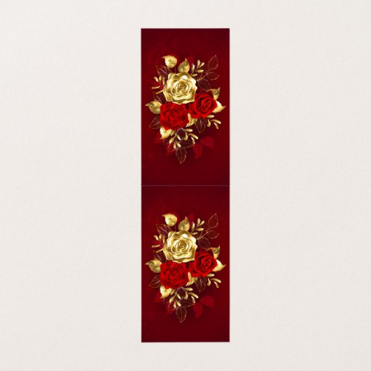 Drie Sieradenrozen Visitekaartje (Buitenkant ongevouwen)