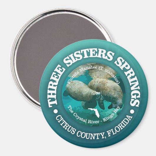 Drie Sisters Springs (rd) Magneet (Voorkant / Achterkant)
