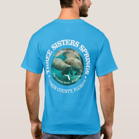 Drie Sisters Springs (rd) T-shirt (Achterkant)