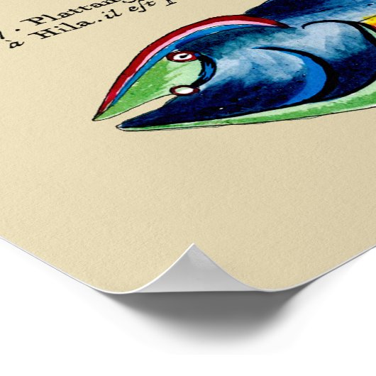 Drie Skinny Vissen op Om het even welk Achtergrond Poster (Hoek)