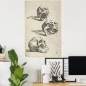 Drie Skulls Poster (Thuiskantoor)