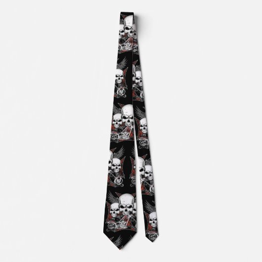 Drie Skulls Stropdas (Voorkant)