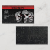 Drie Skulls Visitekaartje (Voorkant / Achterkant)