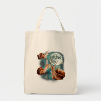 Drie slak Maan 3 Weekdieren Howling Raar Vervloekt Tote Bag