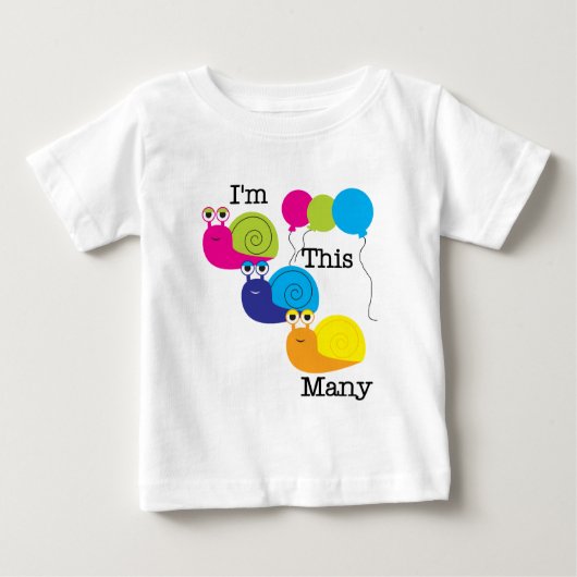 Drie slakken Ik ben zo veel Tshirts en geschenken (Voorkant)