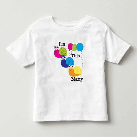 Drie slakken Ik ben zo veel Tshirts en geschenken (Voorkant)