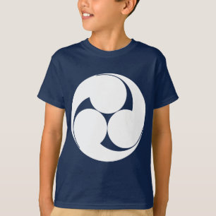Drie slakkenhuisjes draaiend met de klok mee (Suga T-shirt