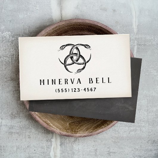 Drie Slangen Halloween Visitekaartje