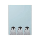 Drie slapende Baby pinguïnen Notitieblok (Linkerzijde)