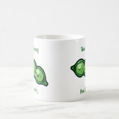 Drie slapende erwten in een peul koffiemok (Center)