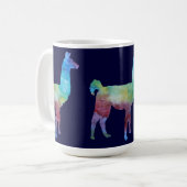 Drie Slender Colorwashed Llamas Koffiemok (Voorkant links)