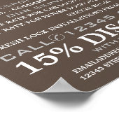 Drie Sleutels & Logo, Slotenmaker Adverteren Poster (Hoek)