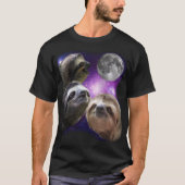 Drie sleuven in een moon als een wolf t-shirt (Voorkant)