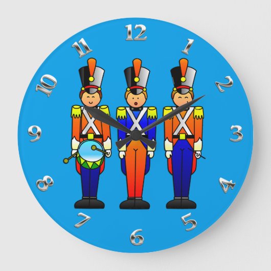 Drie Smart Speelgoed Soldaten op de parade Grote Klok (Voorkant)