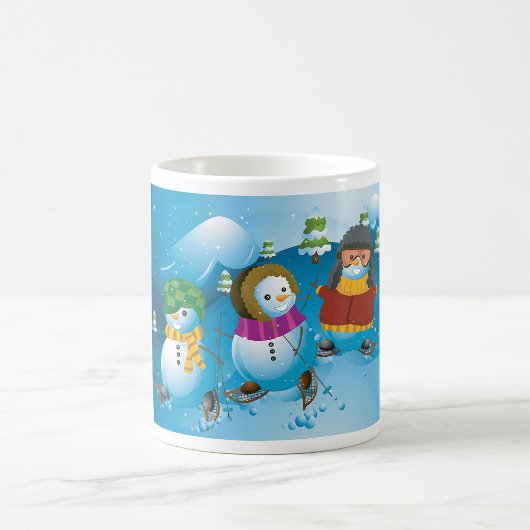 Drie Snowman-Mok Koffiemok