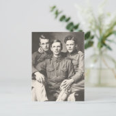 Drie Soldaten Briefkaart (Staand voorkant)