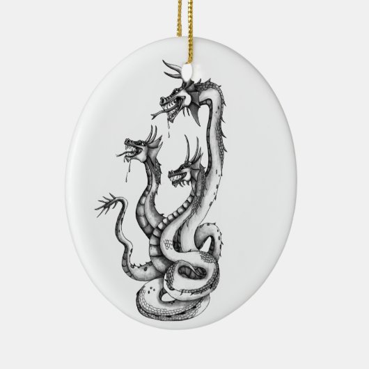 Drie soorten Hydra-ontwerp Keramisch Ornament (Rechts)