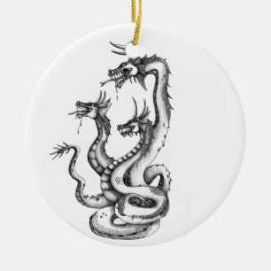 Drie soorten Hydra-ontwerp Keramisch Ornament