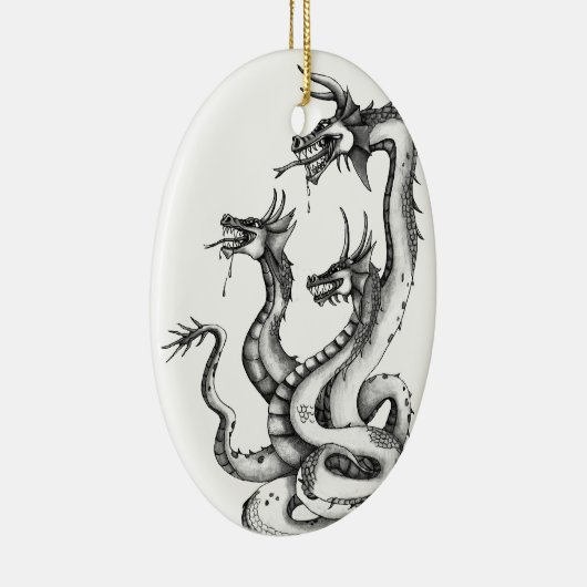 Drie soorten Hydra-ontwerp Keramisch Ornament (Rechts)