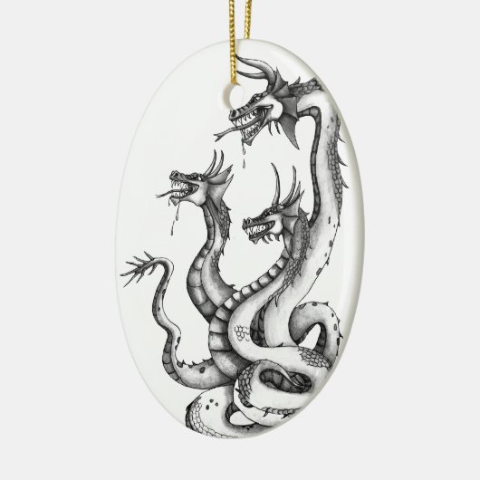 Drie soorten Hydra-ontwerp Keramisch Ornament (Links)
