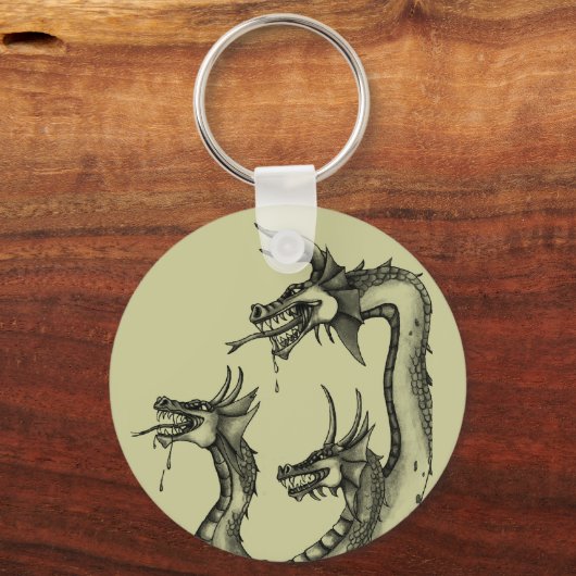 Drie soorten Hydra-ontwerp Sleutelhanger (Voorkant)