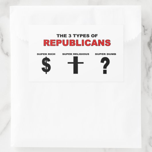 Drie soorten Republikeinen Stickers (Tas)