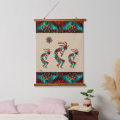 Drie Southwest Kokopelli Hanging Tapestry Hangend Wandkleed (Slaapkamer)