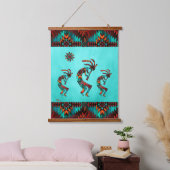 Drie Southwest Kokopelli Hanging Tapestry Hangend Wandkleed (Slaapkamer)