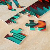 Drie Southwest Kokopelli Jigzaag Puzzle Legpuzzel (Zijkant)