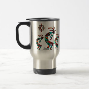 Drie Southwest Kokopelli Travel Mug Reisbeker